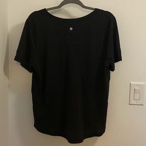Lululemon Long Distance Short Sleeve, Sz 12 Black